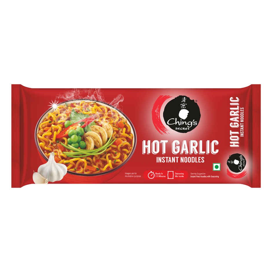 Ching's Secret Hot Garlic Instant Noodles (240 g) & Ching's Secret Schezwan Instant Noodles (240 g) Combo