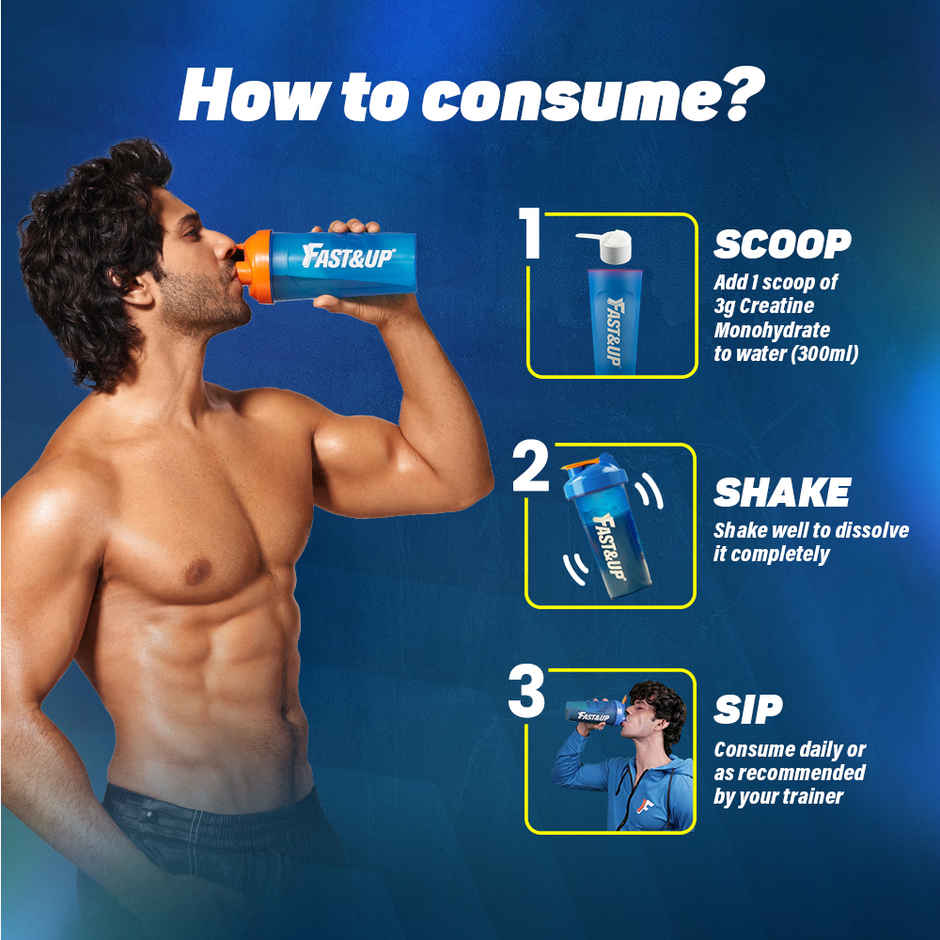 Fast&Up Micronised Creatine Monohydrate, Unflavoured