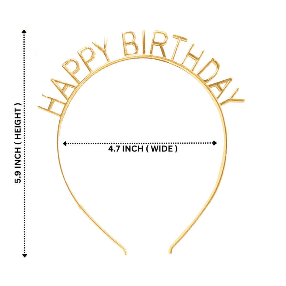 Let's Vybe Happy Birthday Tiara Crown