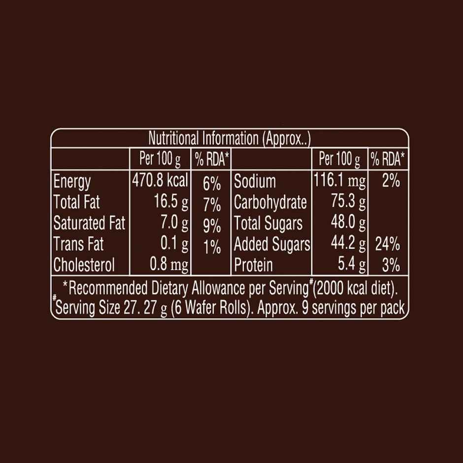 Amul Gold Vanilla Ice Cream(1l) & Dukes Waffy Chocolate Wafer Rolls(250gms) Combo