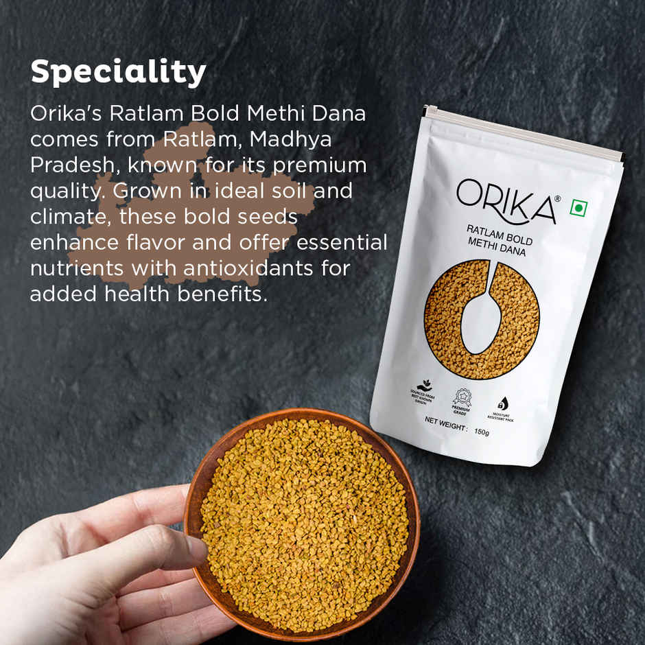 Orika Ratlam Bold Fenugreek | Sabut Methi Dana