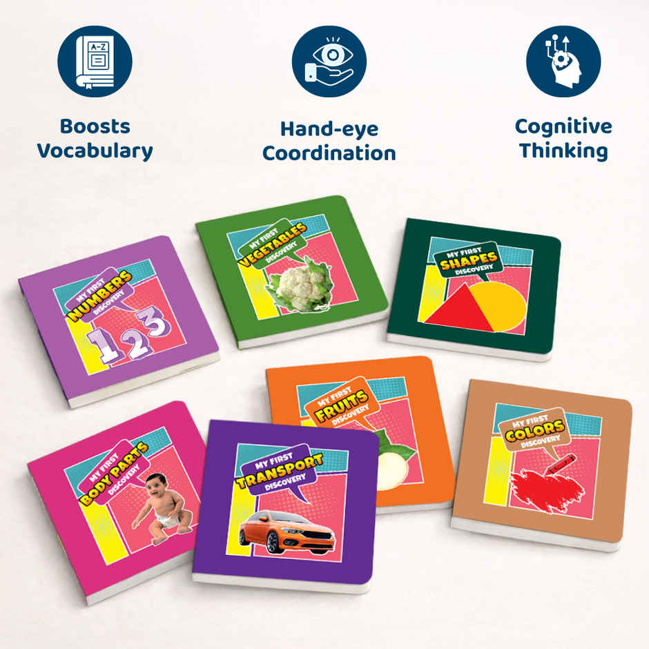 Kids' First Library Box Set Of 10 Board Books L Gift Set For Kids