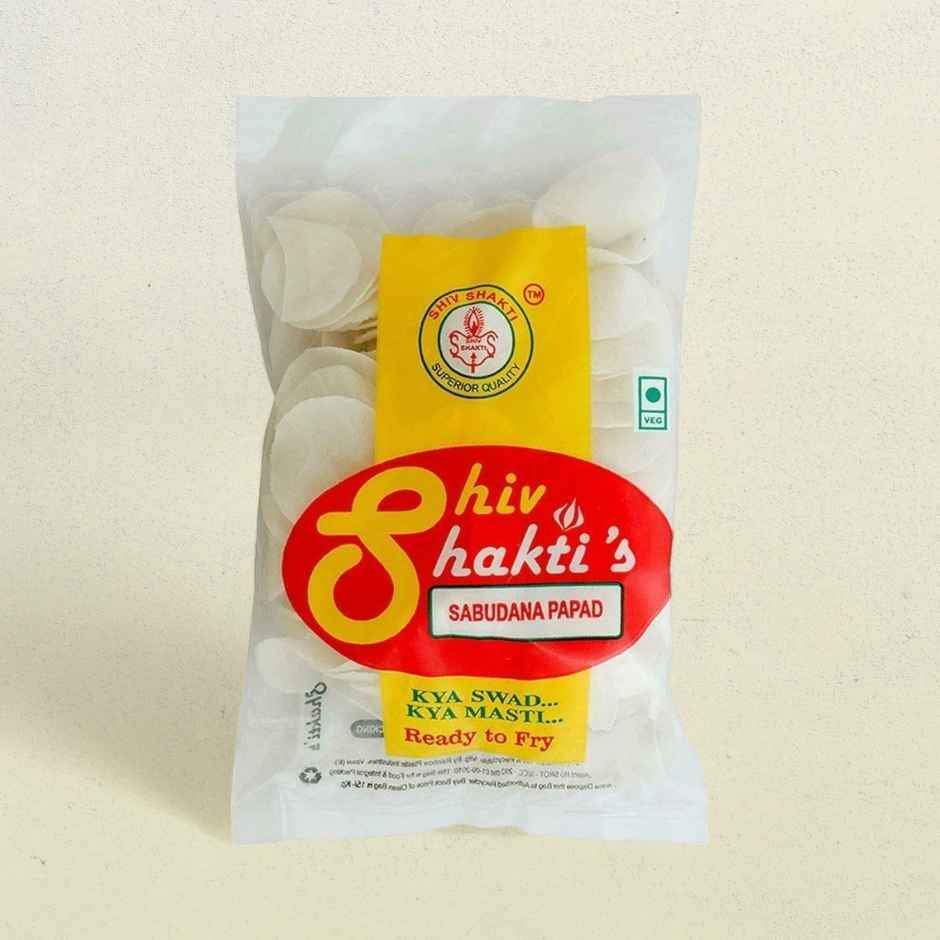 Shiv Shakti Sabudana Upwas Papad | Sendha Namak