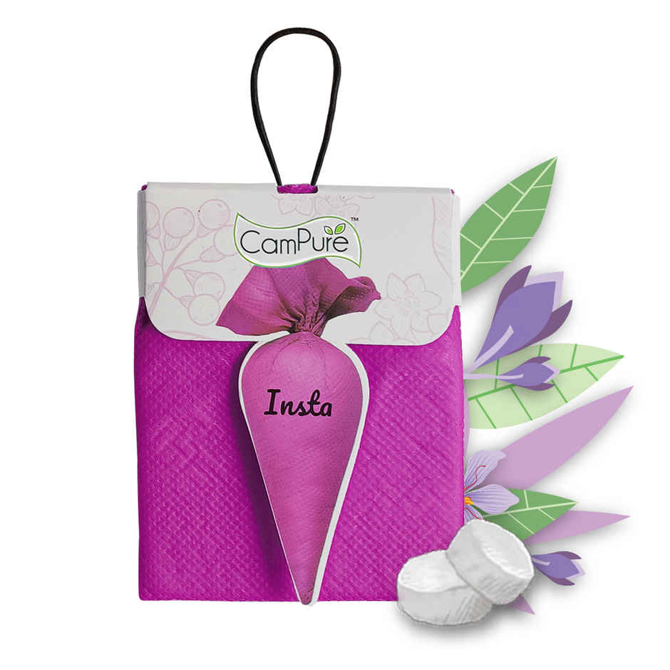 Campure Lavender Insta Cone Camphor Car Air Freshener