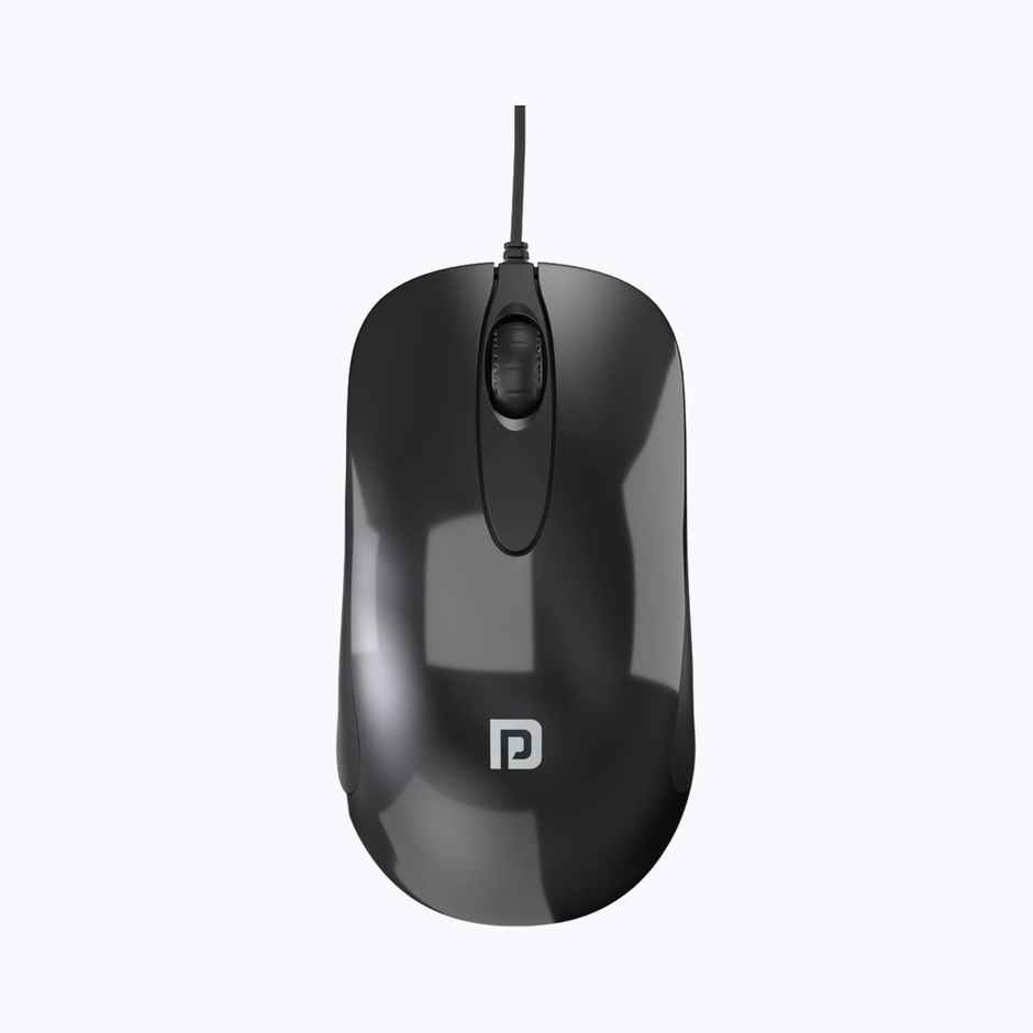 Portronics Wired Optical Mouse(Black)