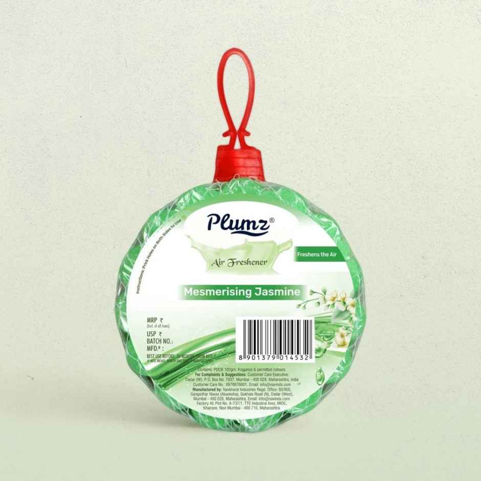 Plumz Jasmine Premium Round Air Freshener