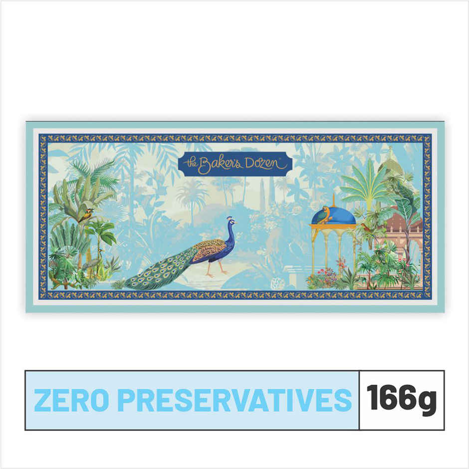 The Baker's Dozen Handcrafted Cookies Gift Box | Diwali Gift Hamper | Chocolate, Coconut & Oats Cookie