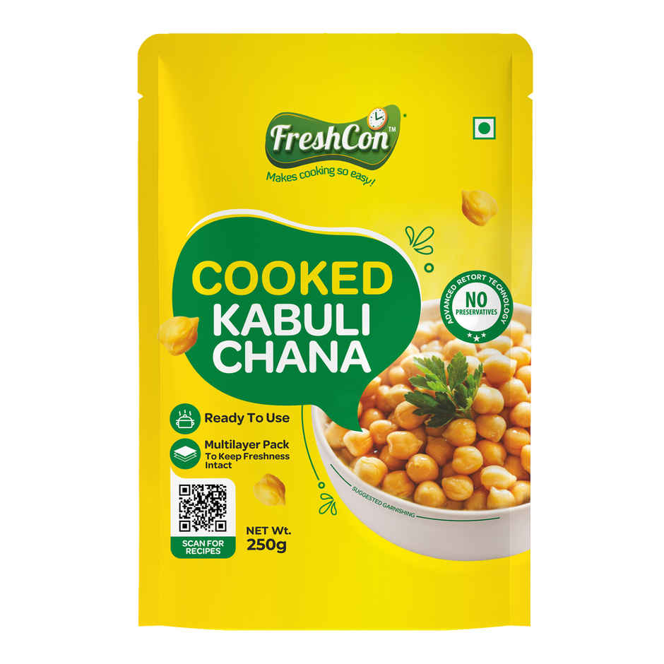 921 Rozana Basmati Rice (1kg) & Freshcon Cooked Kabuli Chana | Chickpeas (250g) Combo