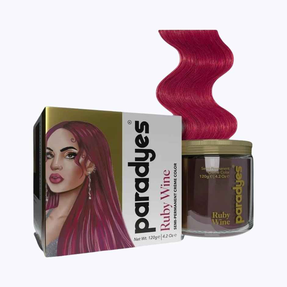 Paradyes Ammonia Free Semi-Permanent Hair Color Jar Only Ruby Wine