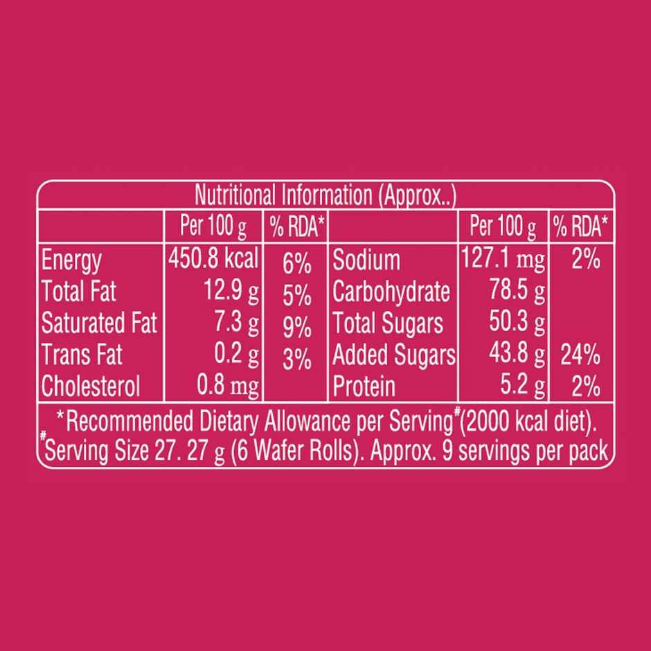 Dukes Waffy Strawberry Roll | Wafer Roll Snack