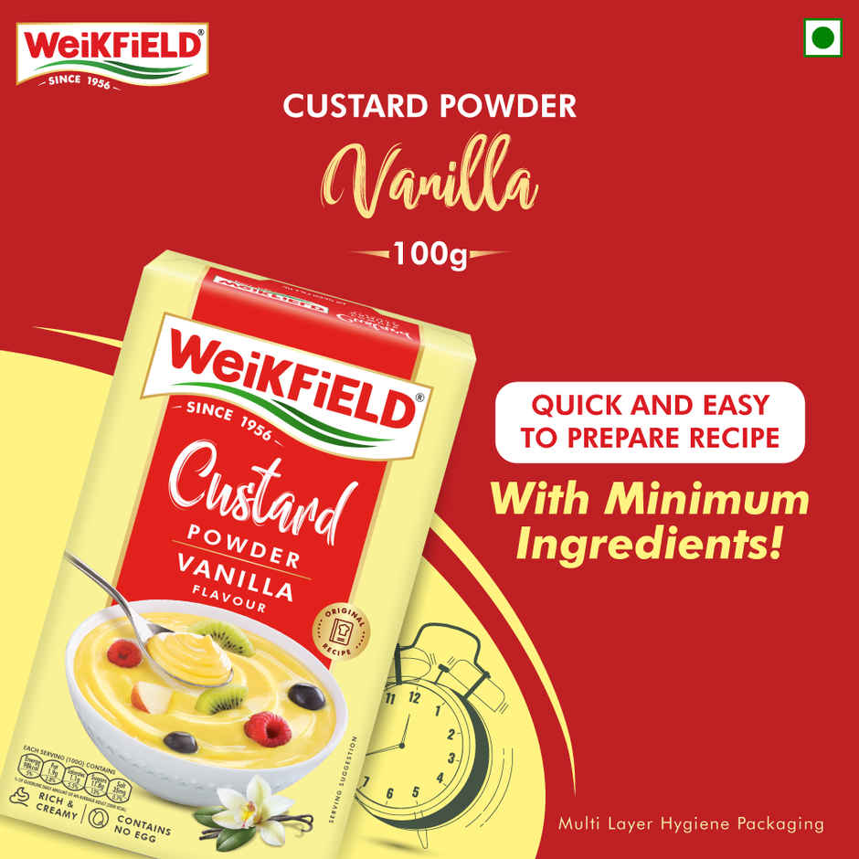 Weikfield Custard Powder Vanilla Flavour Carton Combo