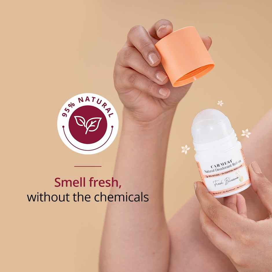 Carmesi Underarm Deodorant Roll-on for Women - Fresh Blossom