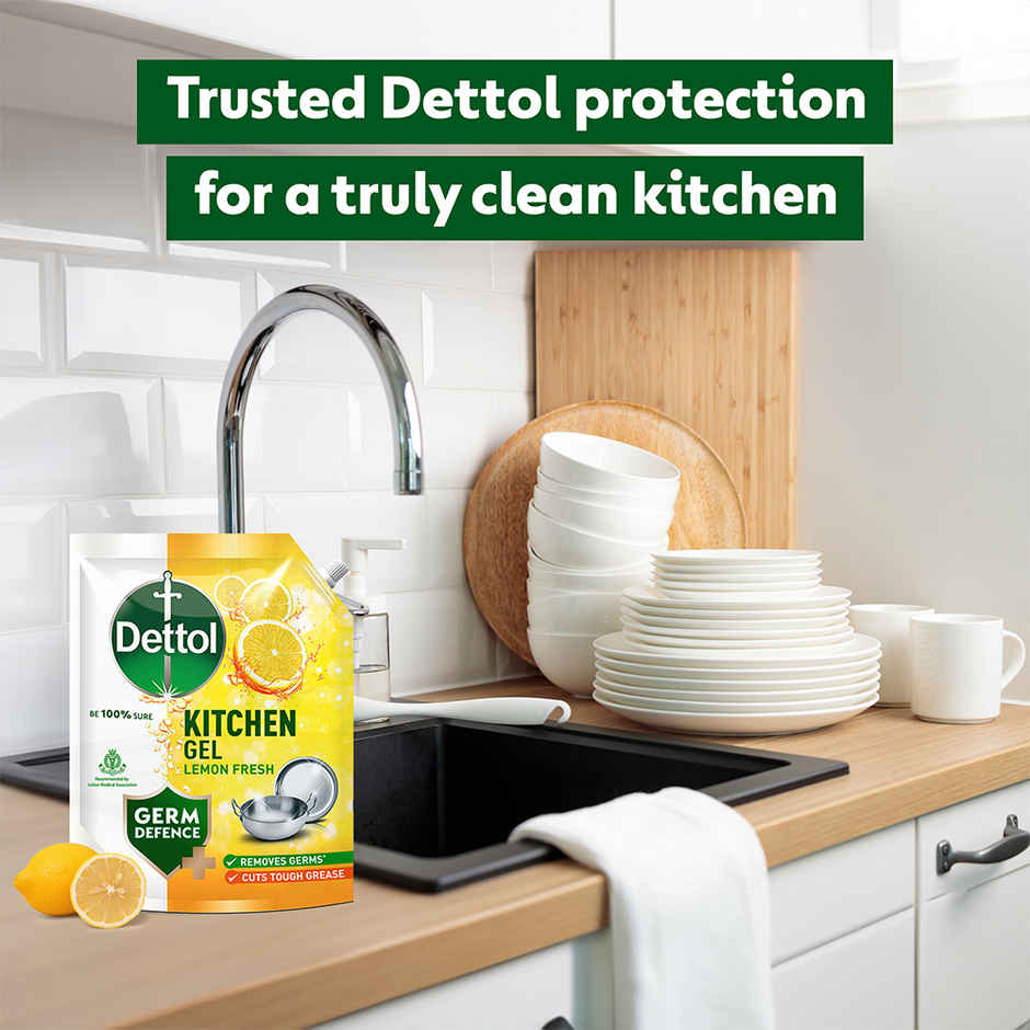 Dettol Lemon Fresh Kitchen Dish and Slab Gel Refill