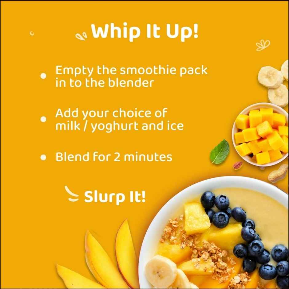 Pluckk Healthy & Lactose Free Mango Smoothie | Serves 1