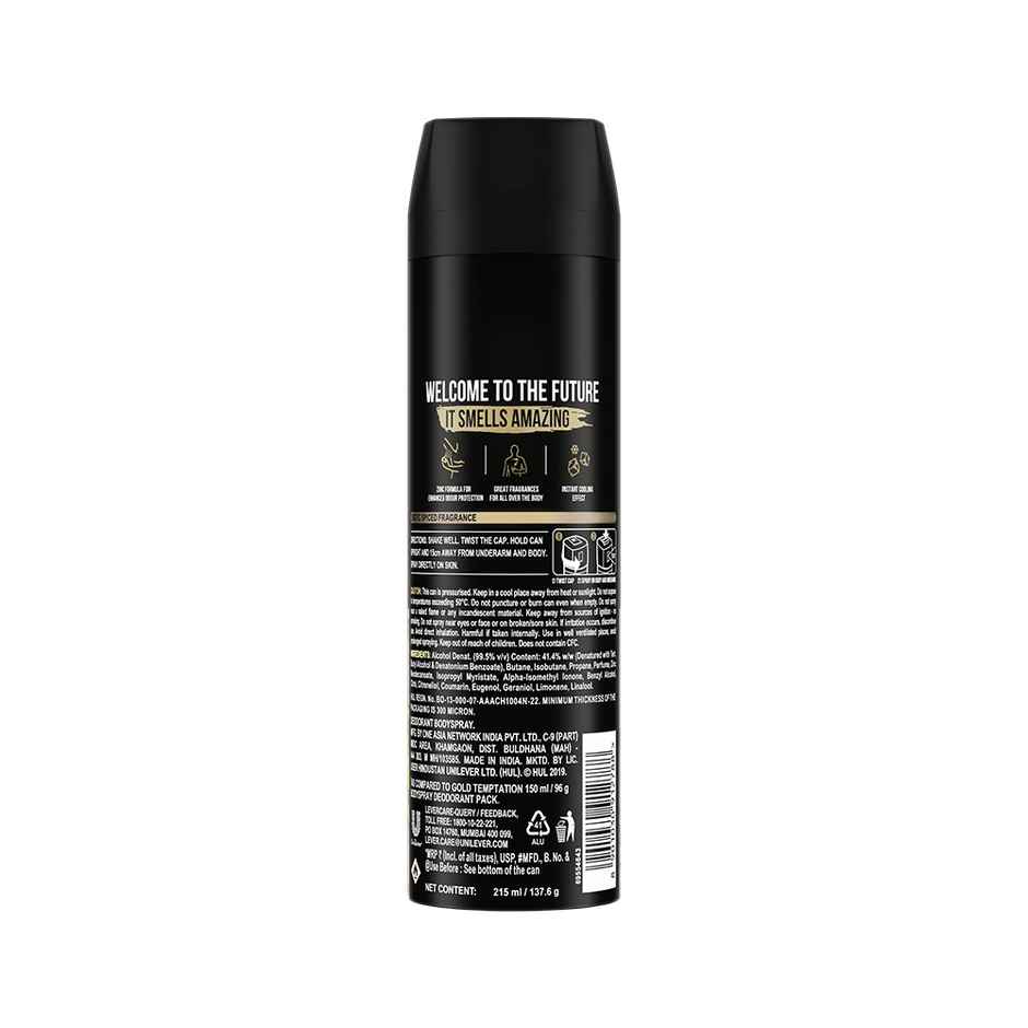 Axe Gold Temptation Long Lasting Deodorant Bodyspray For Men