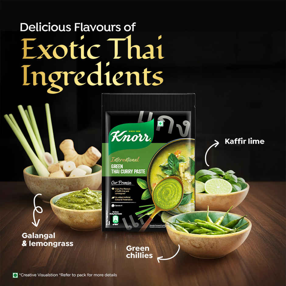 KNORR Green Thai Curry Paste, with Kaffir Lime & Chillies | Thai Flavours