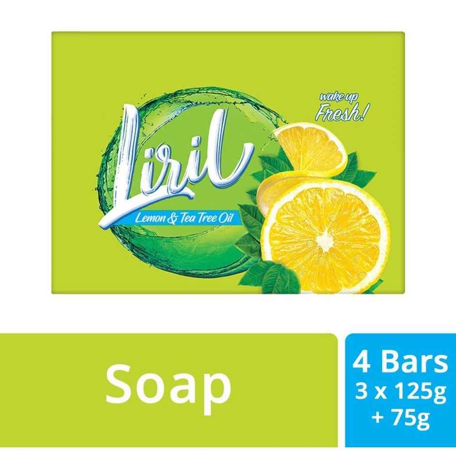 Liril Lime & Tea Tree Oil Soap (Pack Of 4)