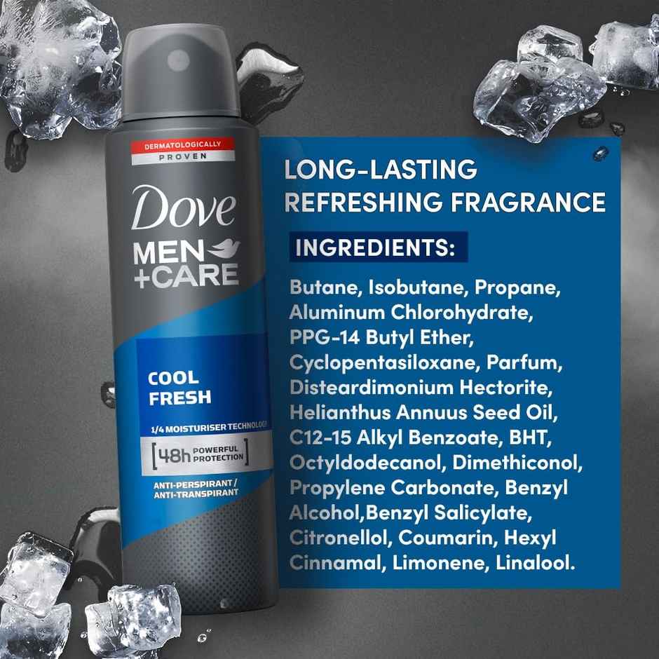 Dove Men+Care Cool Fresh Dry Spray Antiperspirant Deodorant