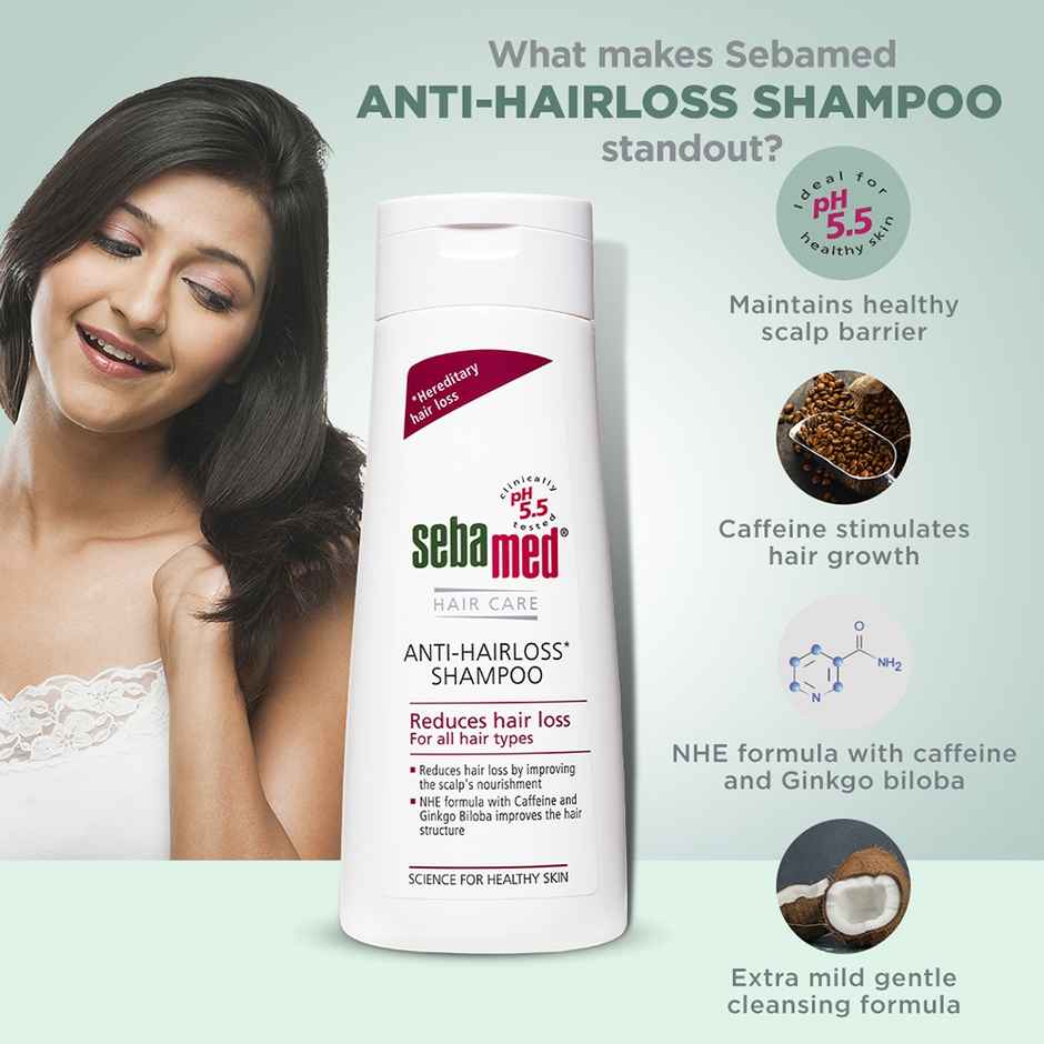 Sebamed Anti- Hairloss Shampoo | pH 5.5 | Reduces Hairloss