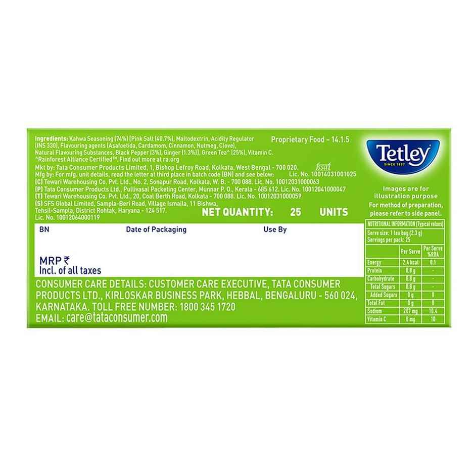 Tetley Kashmiri Kahwa Green Tea