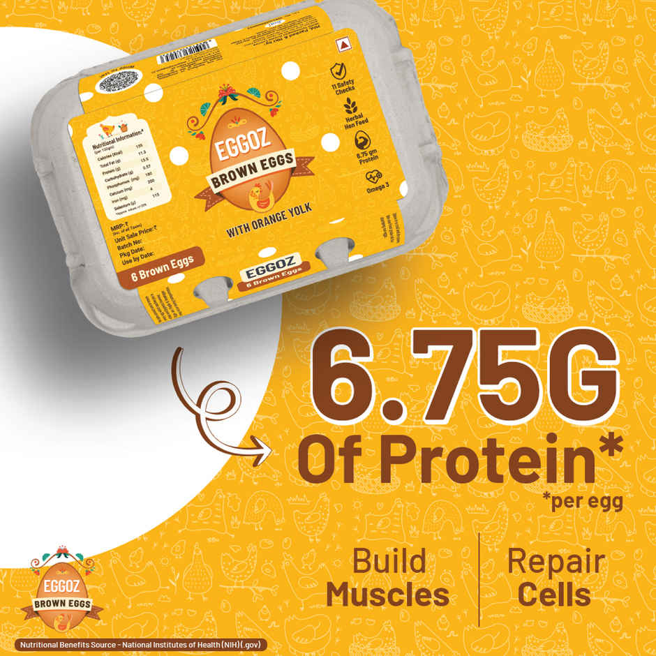 Eggoz Protein Rich Farm Fresh Brown Eggs