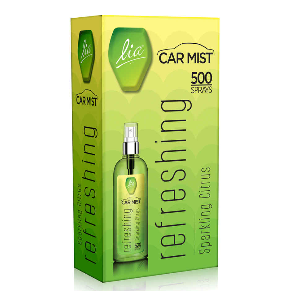 Lia Sparkling Citrus Car Mist/Spary | Long Lasting Air Freshener for Car | From House of Cycle