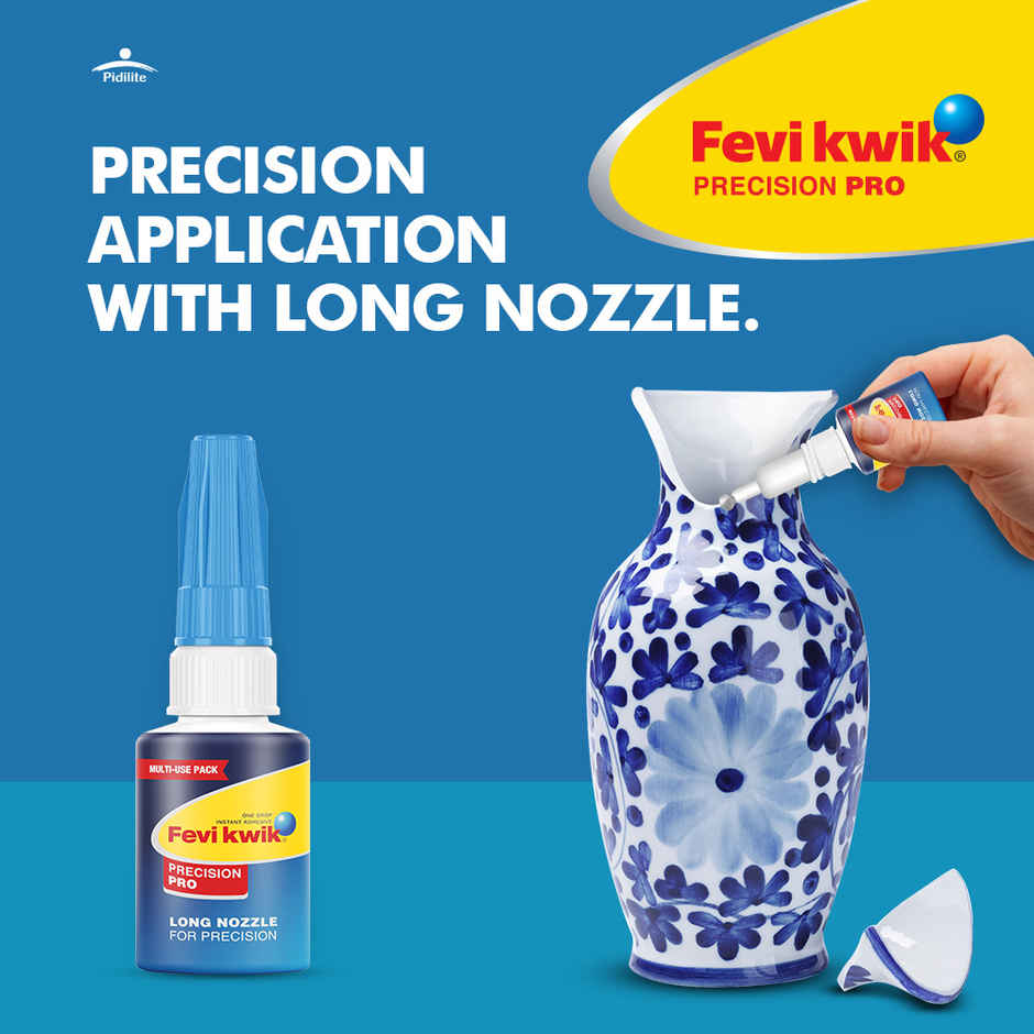 Fevikwik Precision Pro 8 G |Multi-Use Pack With Precision Nozzle