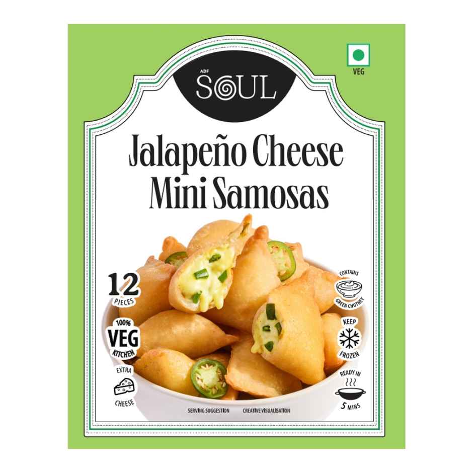 ADF Soul Mini Jalapeno Cheese Samosa | Crispy Snack