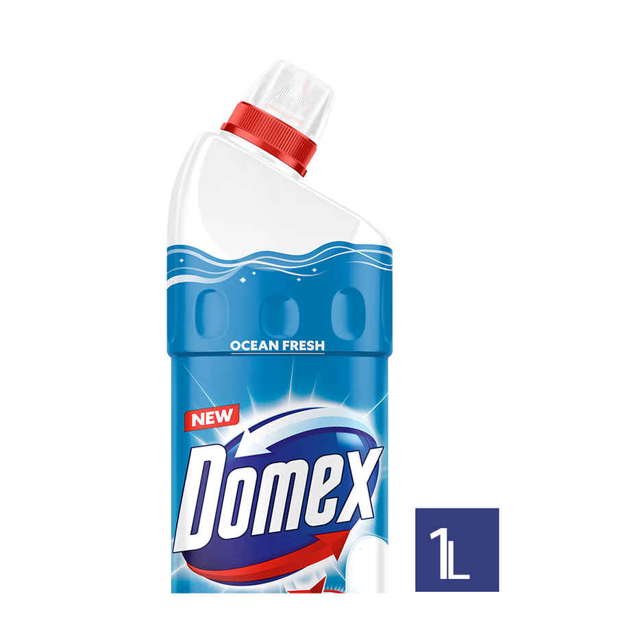 Domex Ocean Fresh Toilet Cleaner | Fights Odour for Upto 3 Days