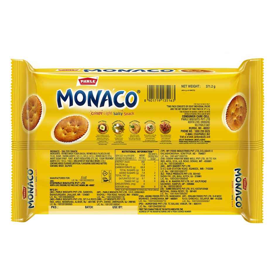 Parle Monaco Classic Salty Biscuits
