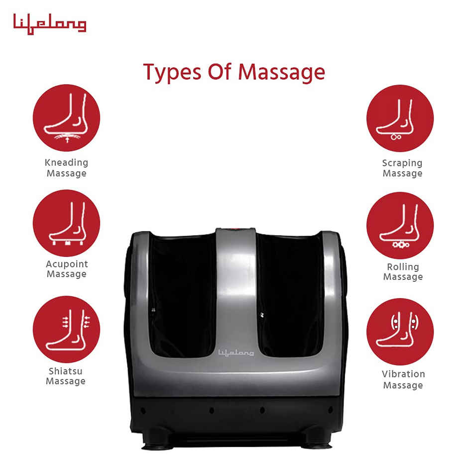 Lifelong Pain Relief Foot, Calf and Leg Massager Machine with Vibration for Men and Women Massager