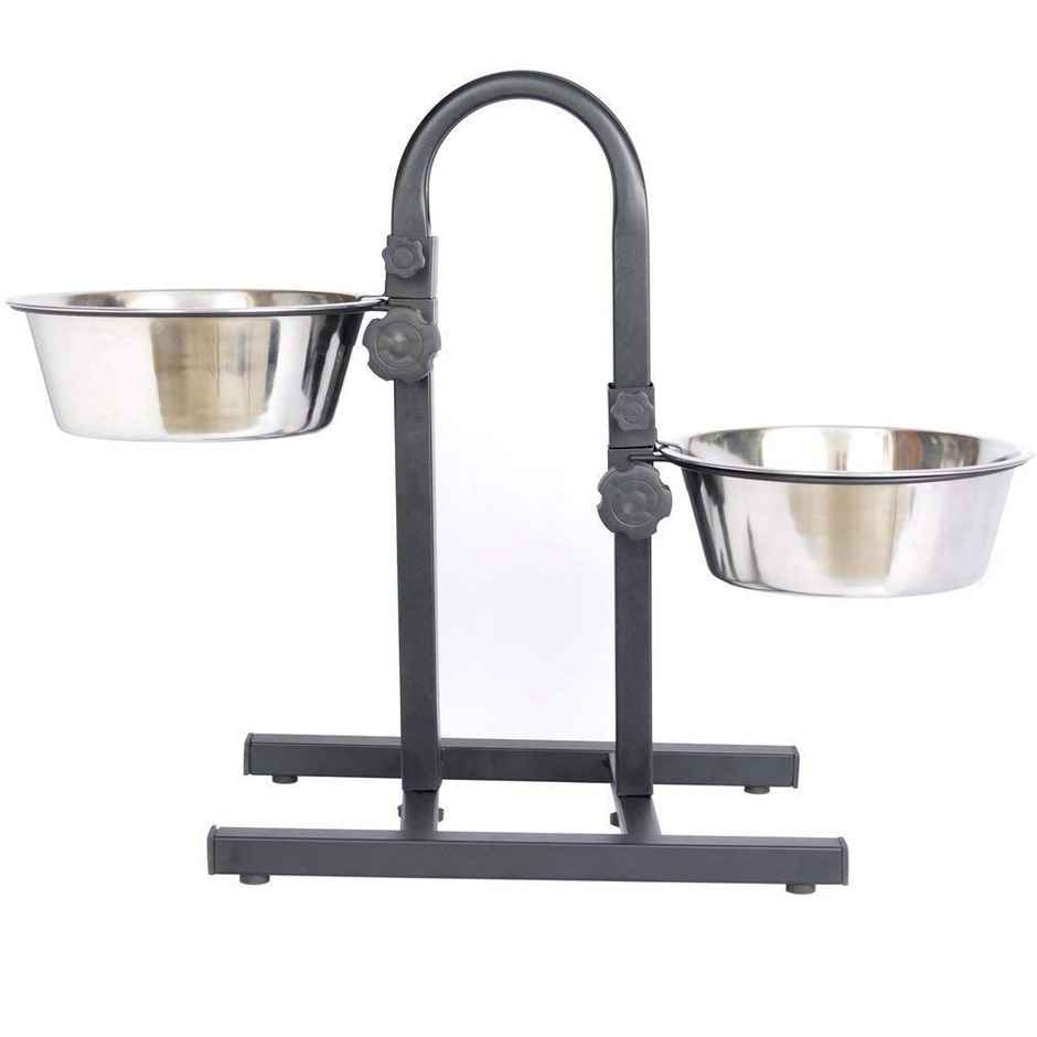 Pets Empire U Shape Adjutable Double Diner For Food & Water ( 2 X 4000Ml )