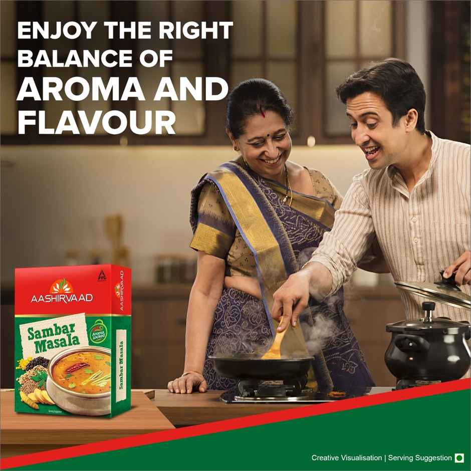 Aashirvaad Sambar Masala | Blended Spice for Authentic Taste and Colour