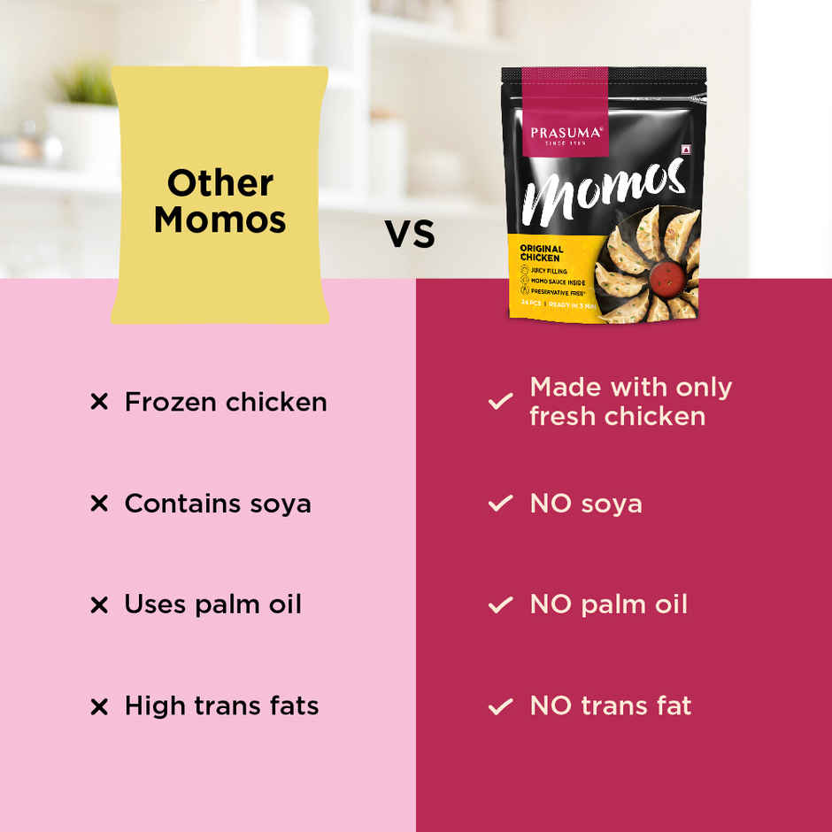 Prasuma Original Chicken Momos | Juicy & Tasty
