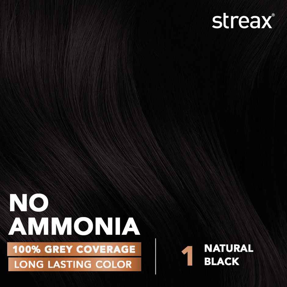 Streax Cream Hair Colour Natural Black