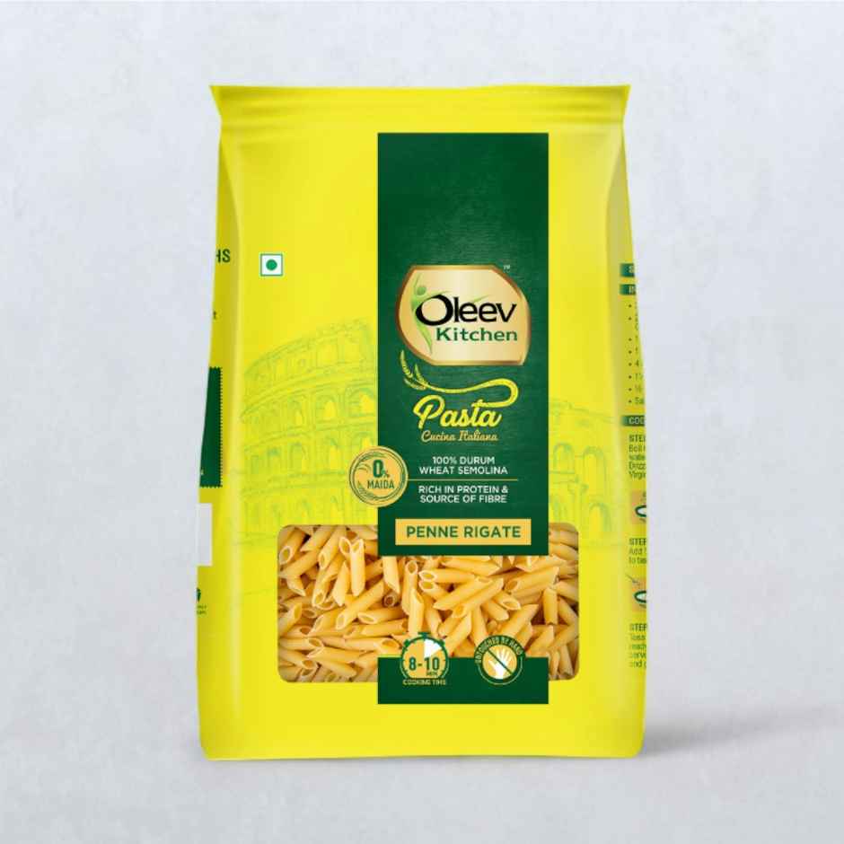 Oleev Kitchen Cucina Italiana Penne Rigate No Maida Rich In Protein And Source Of Fibre