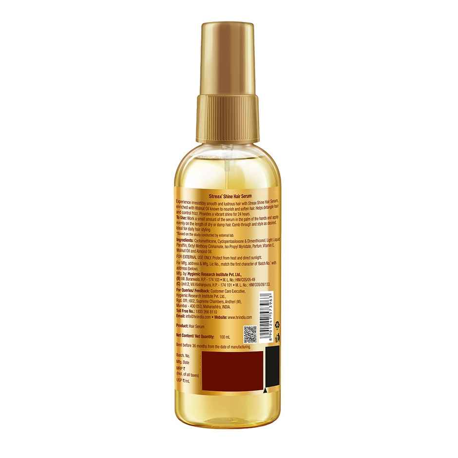 Streax Hair Serum vitalised with Walnut Oil