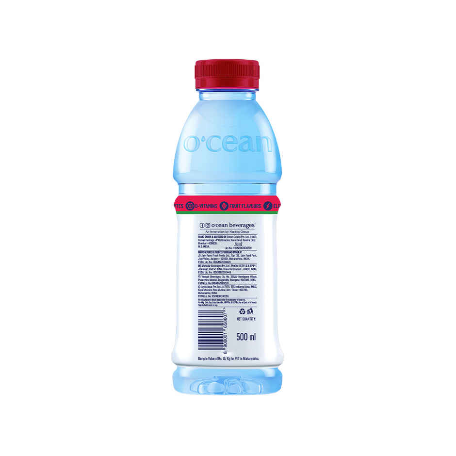 O'cean Beverages Strawberry and lime Water