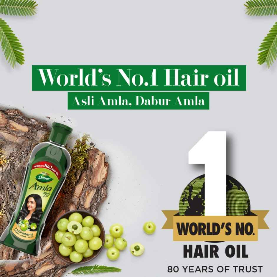 Dabur Amla Hair Oil - For Strong, Long & Thick Hair