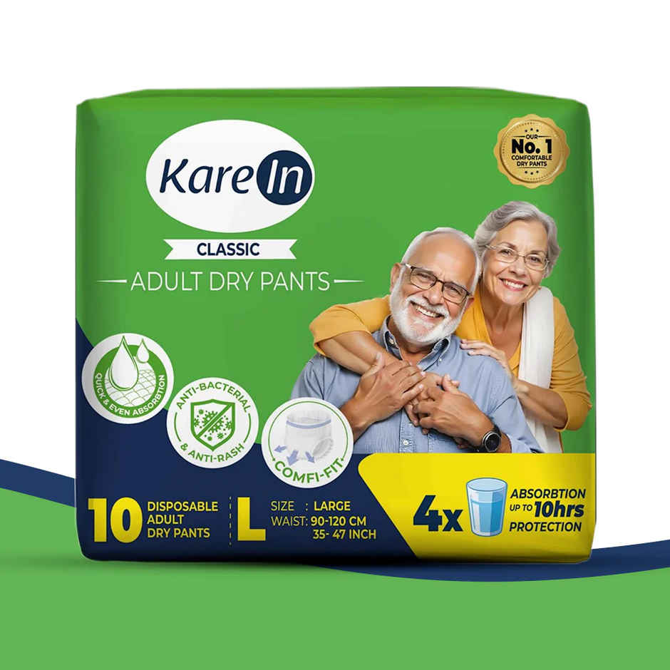 KareIn Classic Adult Diaper (Pants, L , 90-120 cm) Combo
