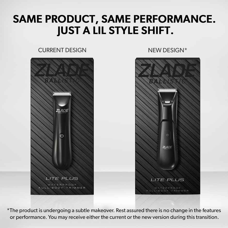 Zlade Ballistic Lite Plus Full-Body Trimmer For Men | Beard, Body & Balls