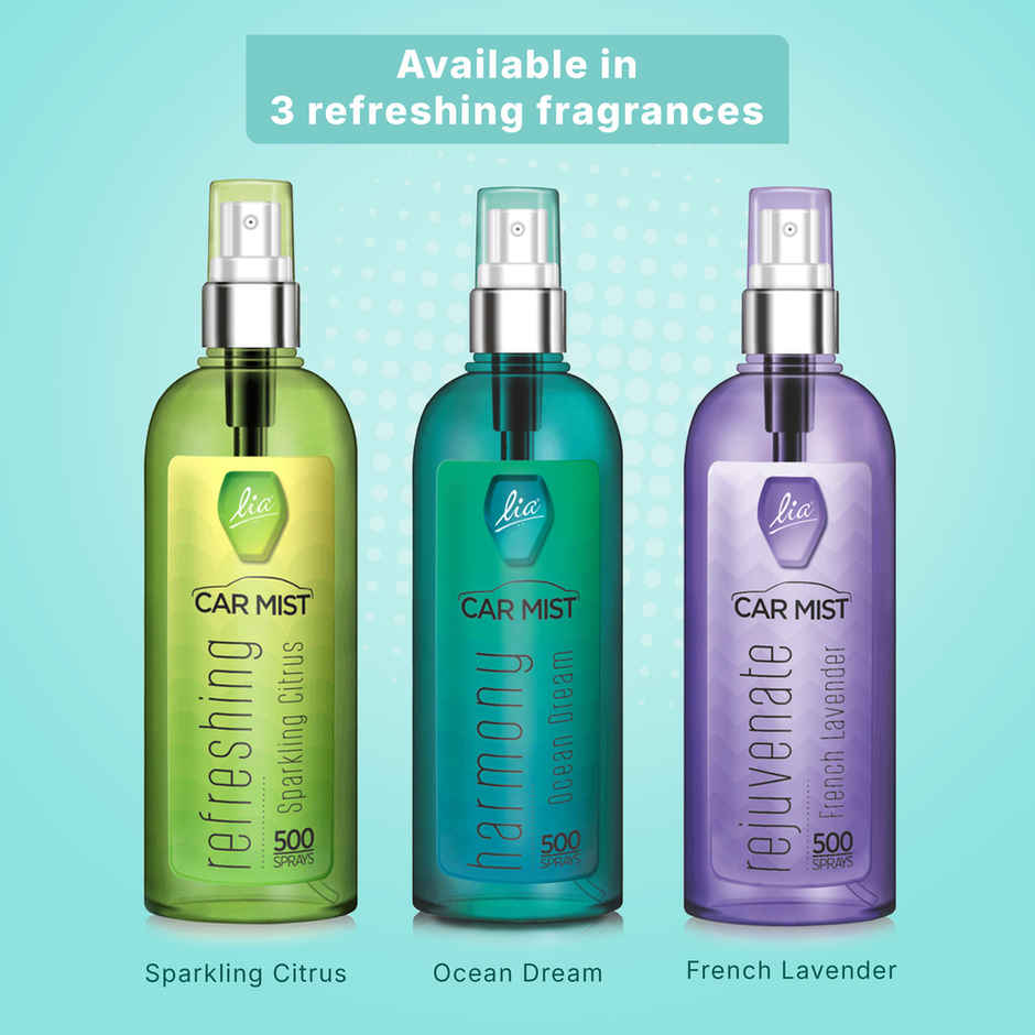 Lia Ocean Dream Car Mist/Spray | Long Lasting Air Freshener for Car | From House of Cycle