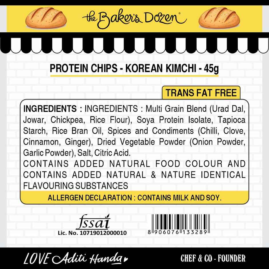 The Baker's Dozen Protein Chips - Korean Kimchi