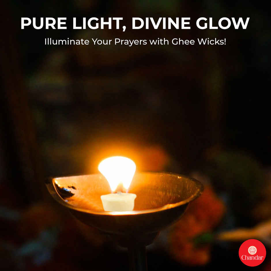 Ghee Diya Wicks | Chandar | Sacred Use | Chandar