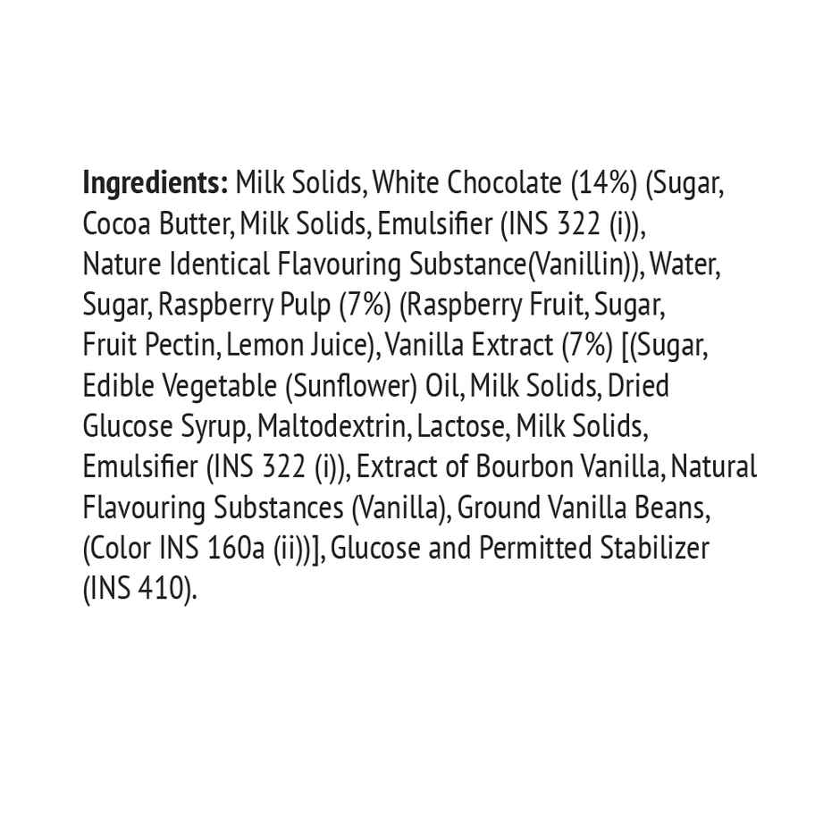 Call Me Chunky Raspy Choco White Ice Cream