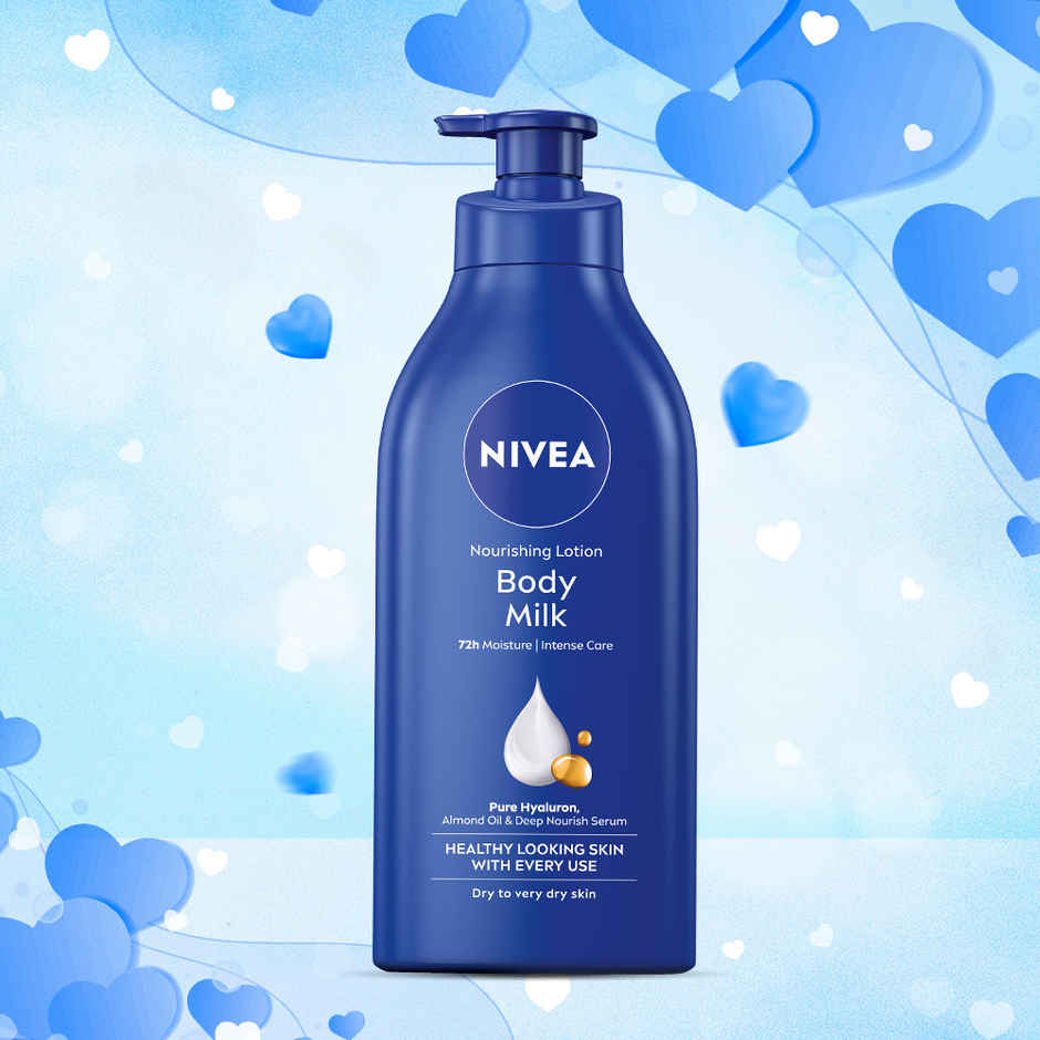 NIVEA Nourishing Body Lotion Body Milk|48 H Moisturization|2X Almond Oil|For Very Dry Skin