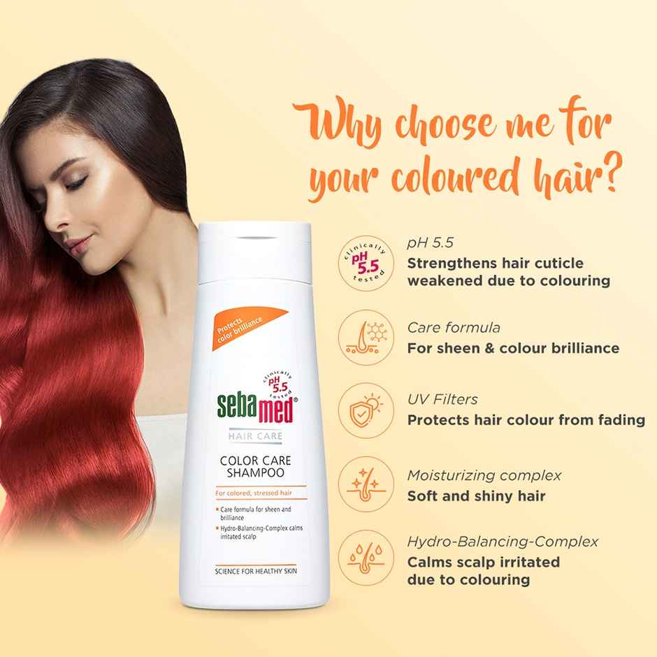 Sebamed Color Care Shampoo | pH5.5 I Protects shine & color brilliance