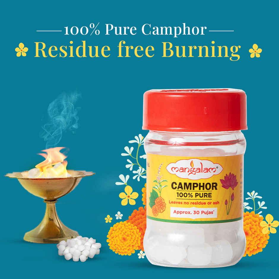 Mangalam Pure Camphor Tablet | Small Round