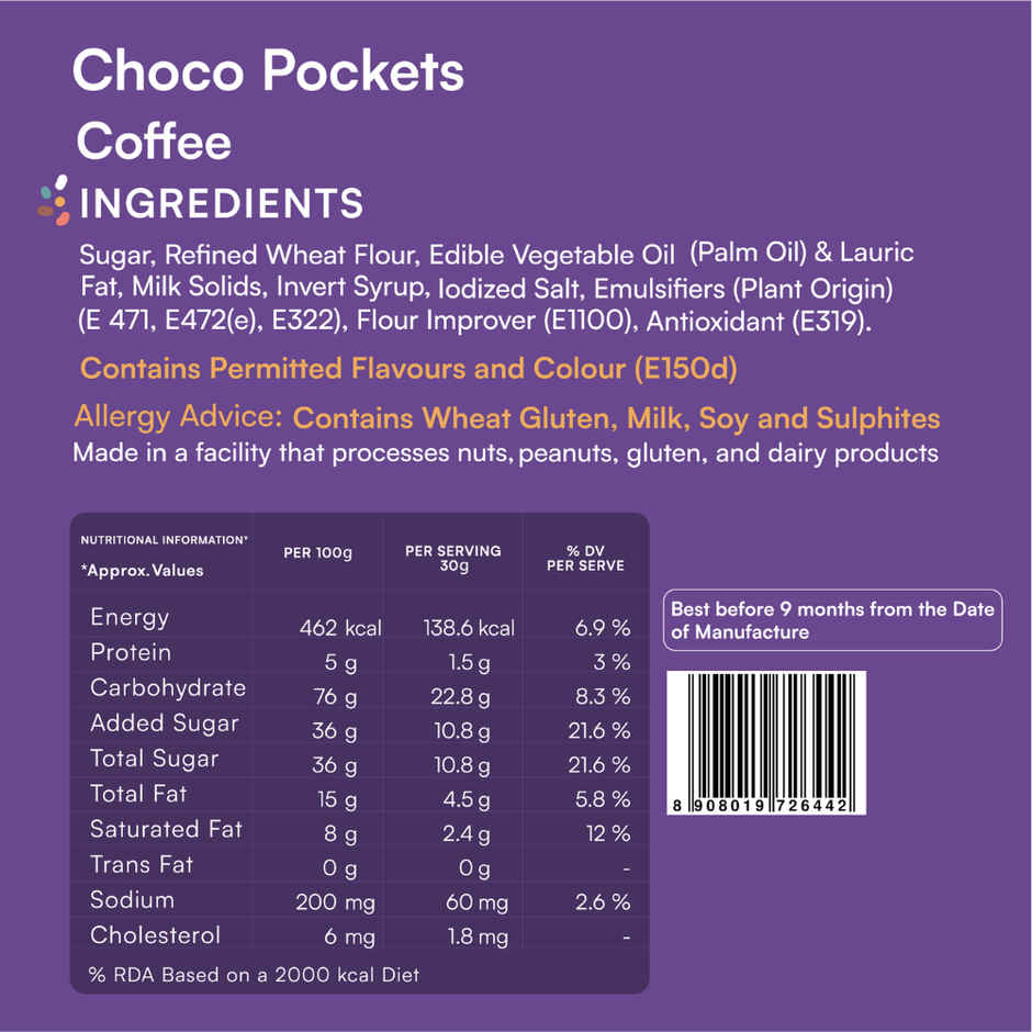 Choco Pockets- Coffee Cream