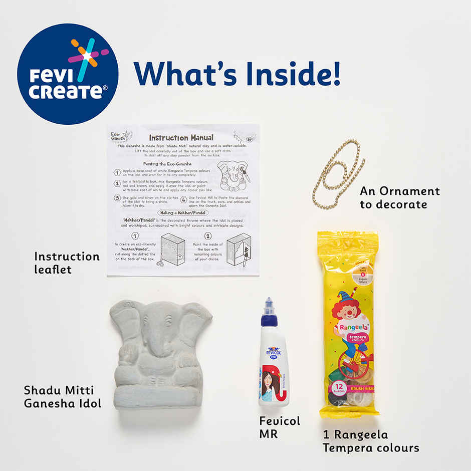 Eco-Friendly | Pidilite Ganesha Idol DIY Kit | Fevicreate